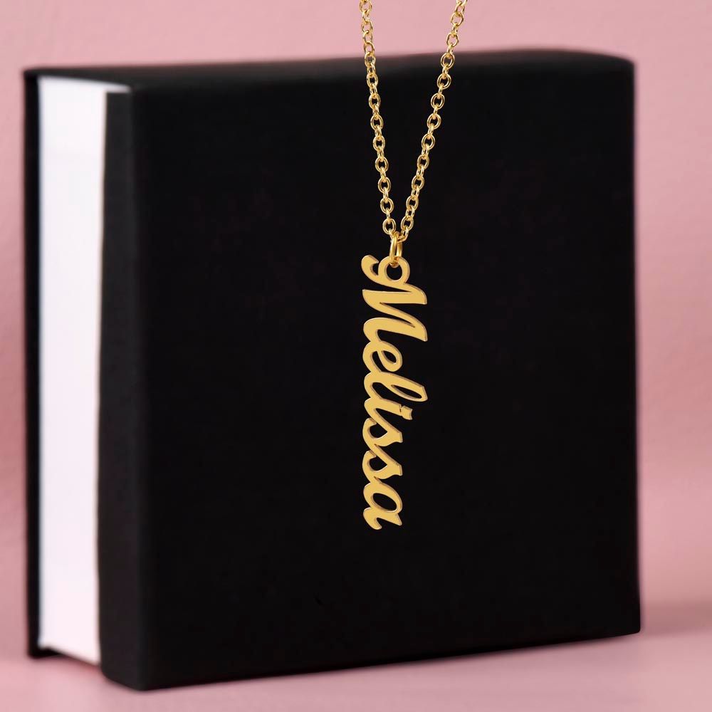 PERSONALIZED NAME NECKLACE - VERTICAL