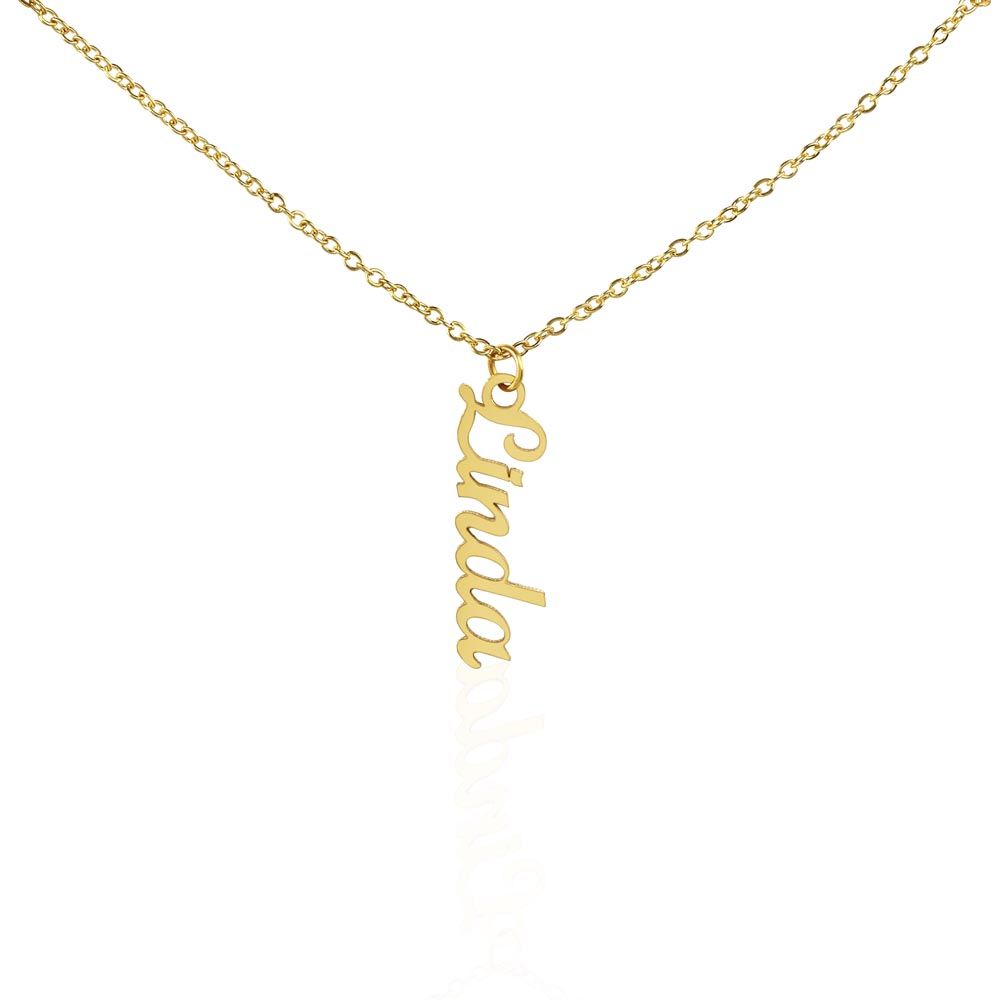 PERSONALIZED NAME NECKLACE - VERTICAL