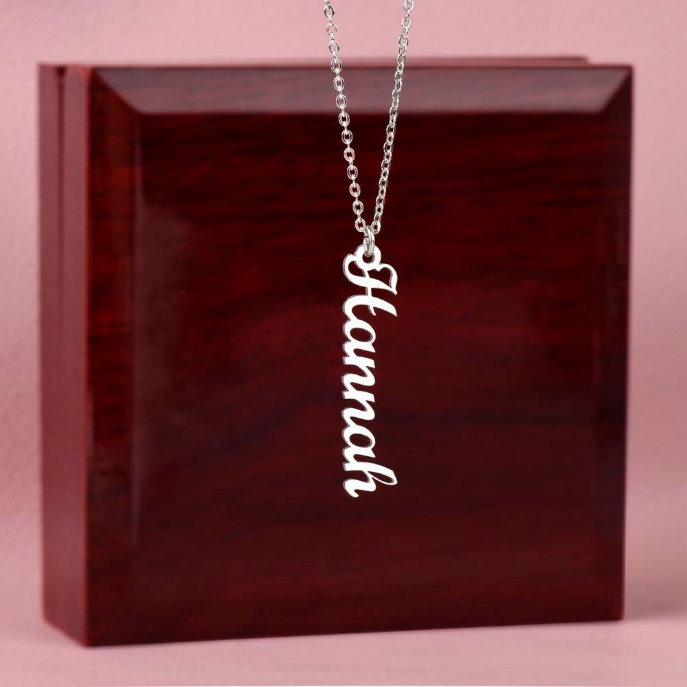 PERSONALIZED NAME NECKLACE - VERTICAL