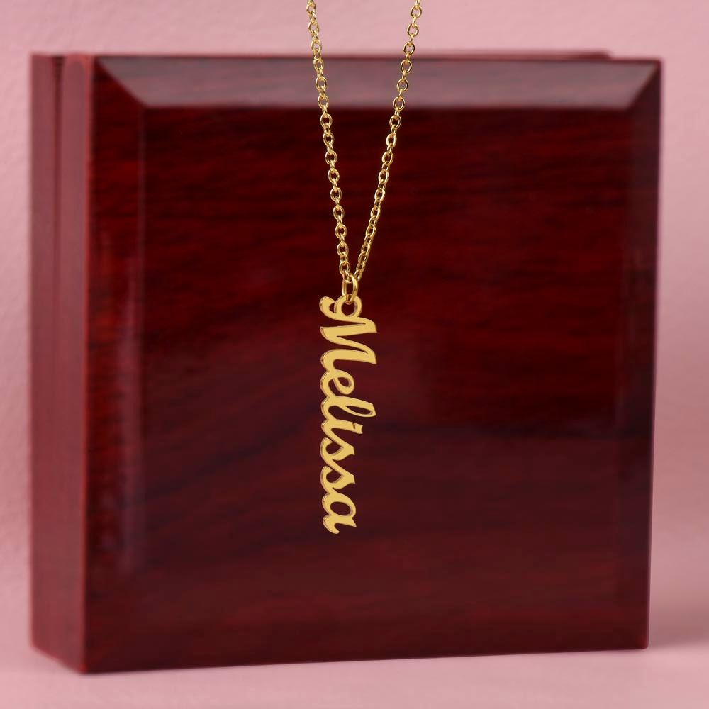 PERSONALIZED NAME NECKLACE - VERTICAL