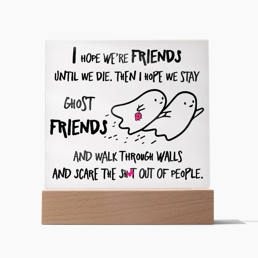 Halloween | Ghost Friends | Besties | Acrylic Plaque