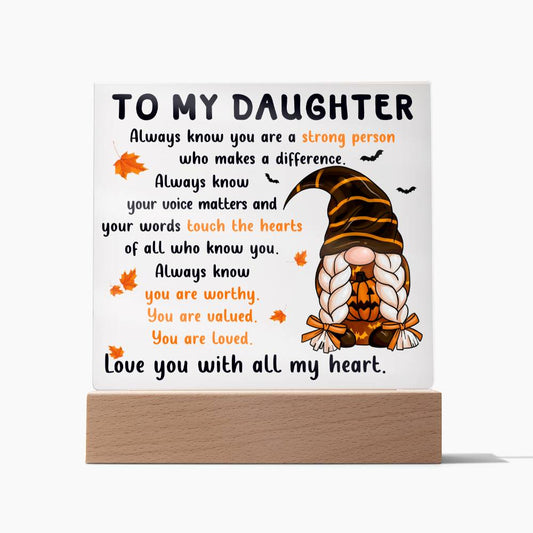 Daughter | Touch the Hearts | Acrylic Plaque