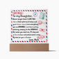 My Daughter | Envelope | Never Forget  That I Love You | Acrylic Plaque