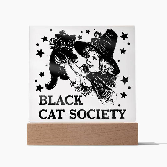 Black Cat Society | Acrylic Plaque