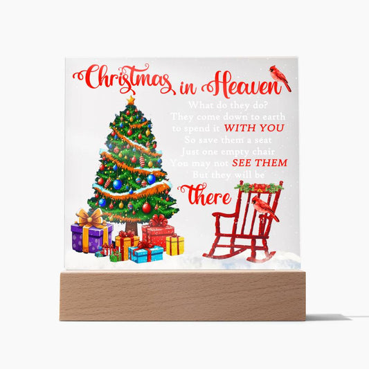 Christmas in Heaven Acrylic Plaque