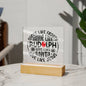 Frosty Rudolph Santa Jesus | Acrylic Plaque
