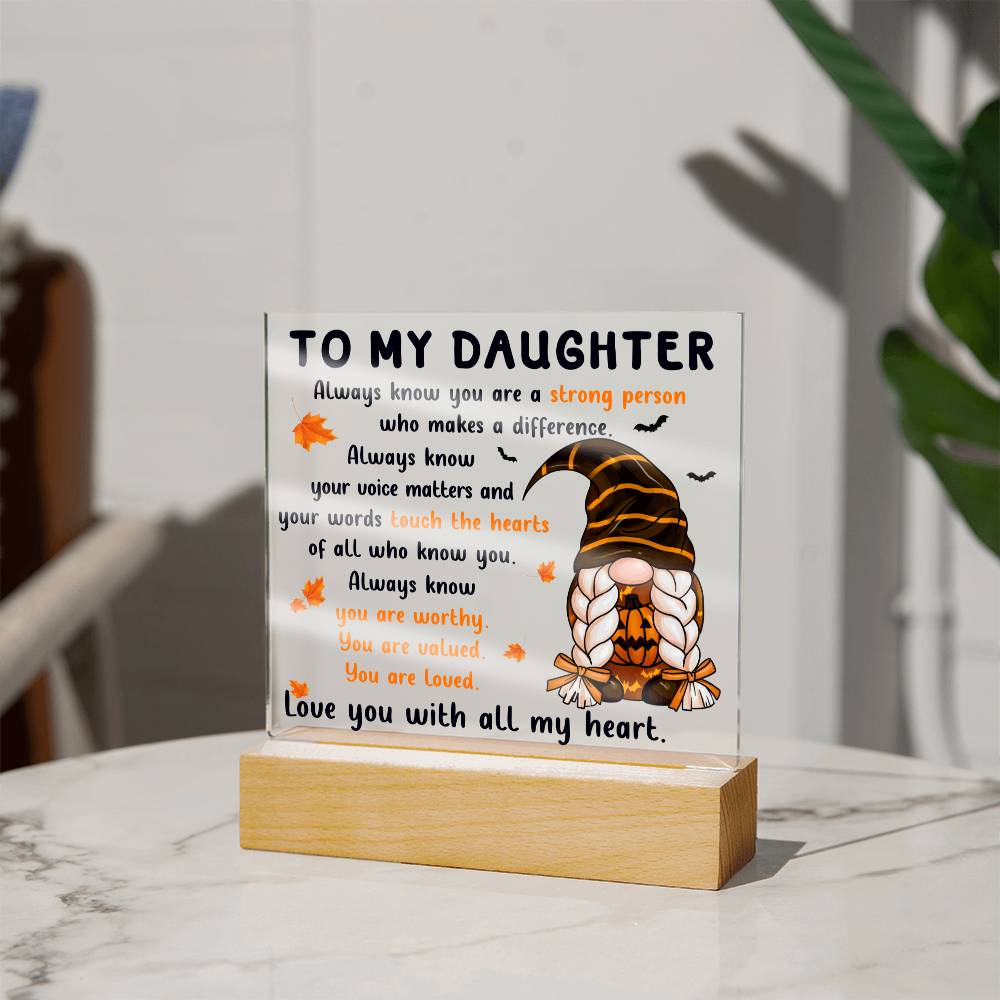 Daughter | Touch the Hearts | Acrylic Plaque