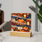 Warm Thanksgiving | Pumpkin Plate | Stained Glass Acrylic