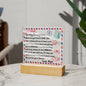 My Daughter | Envelope | Never Forget  That I Love You | Acrylic Plaque