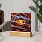 Pumpkin | Stained Glass | Acrylic Plaque