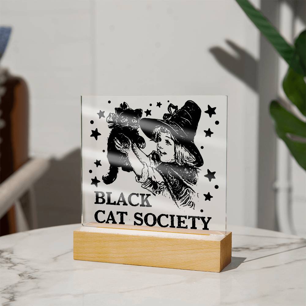 Black Cat Society | Acrylic Plaque