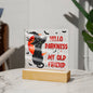 Hello Darkness My Old Friend | Cat | Acrylic Plaque | Halloween