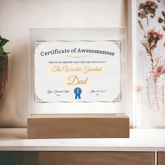 Awesome Dad Acrylic Plaque