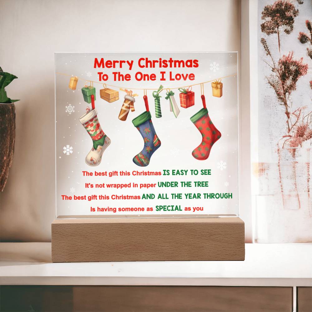To The One I Love | Easy to See | Acrylic Plaque