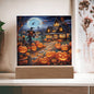 Halloween Home Pumpkin Patch Scarecrow | Stained Glass | Acrylic Plaque