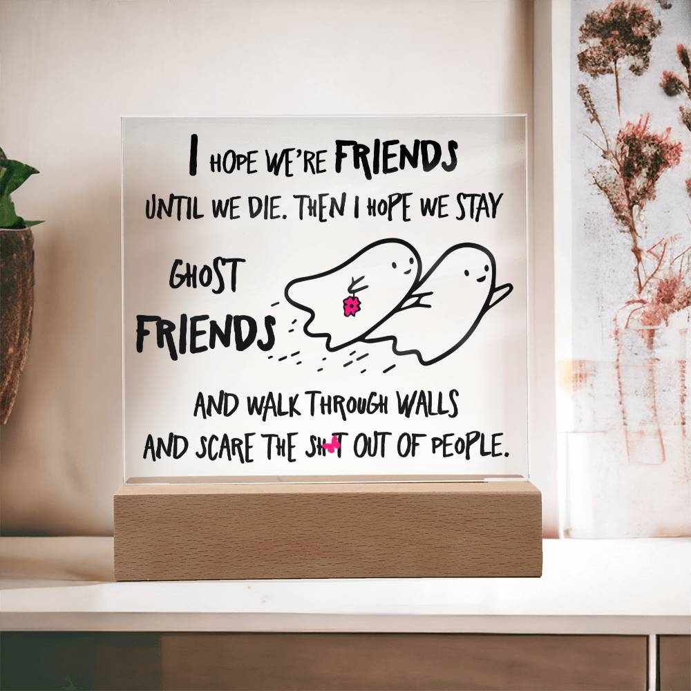 Halloween | Ghost Friends | Besties | Acrylic Plaque