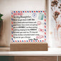 My Daughter | Envelope | Never Forget  That I Love You | Acrylic Plaque