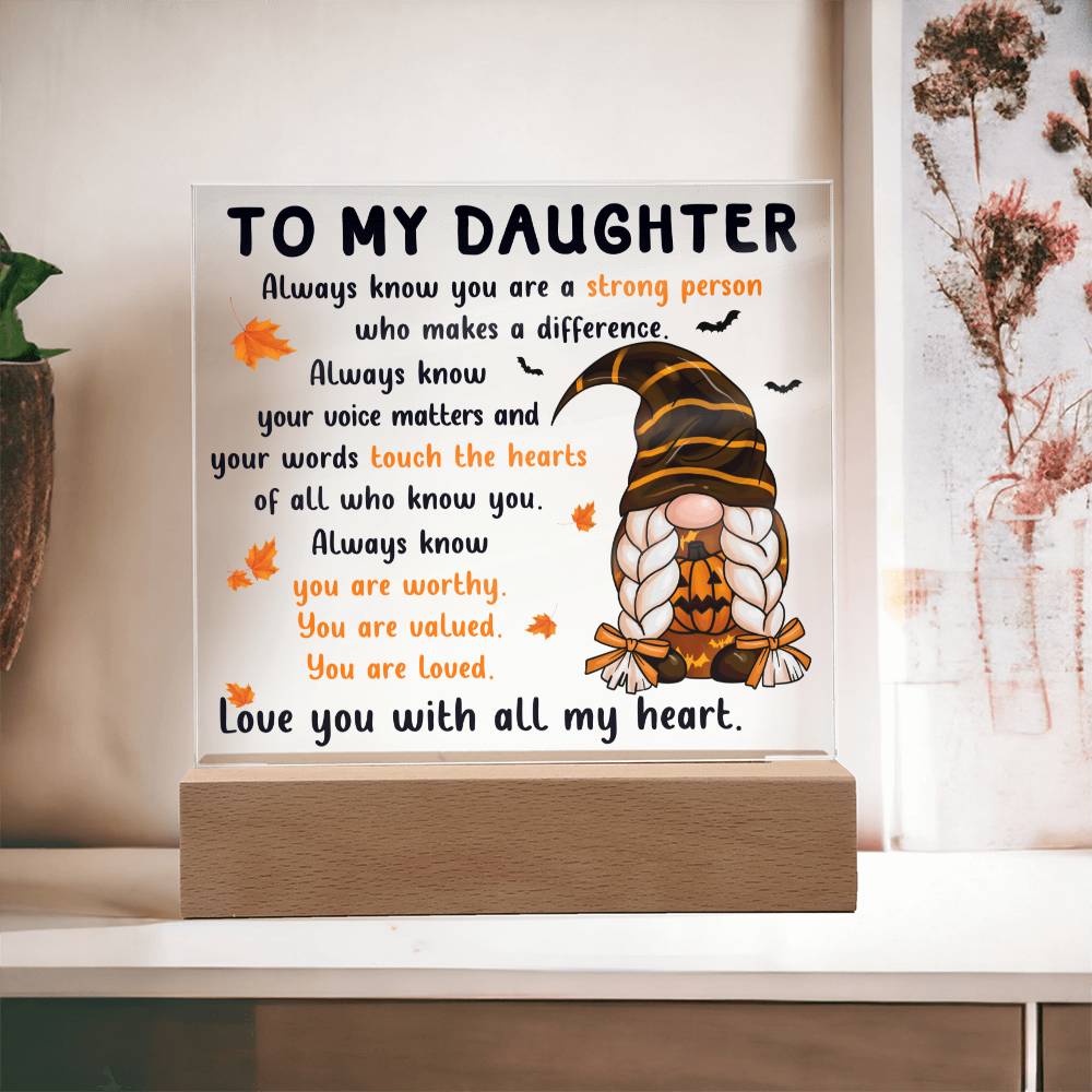 Daughter | Touch the Hearts | Acrylic Plaque