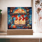 Stained Glass Stockings on the Mantle Acrylic Plaque