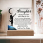 My Beautiful Daughter | Reach for the Stars | Night Light | Acrylic Plaque