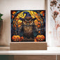 Owl Stained Glass | Acrylic Plaque | Halloween