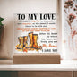 To My Love | Home is Where My Heart Is | Acrylic Plaque