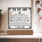 To My Son | Never Lose Acrylic Plaque