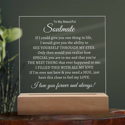 Beautiful Soulmate | Acrylic Plaque