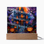 Halloween House | Stained Glass | Acrylic Plaque