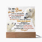 To My Son | You're Not Alone Acrylic Plaque