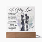 To My Love | Acrylic Plaque | Love You Too Much