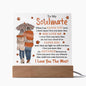 Soulmate-Love You Most Acrylic Plaque