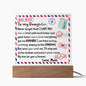 My Daughter | Envelope | Never Forget  That I Love You | Acrylic Plaque