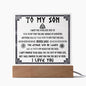 To My Son | Never Lose Acrylic Plaque