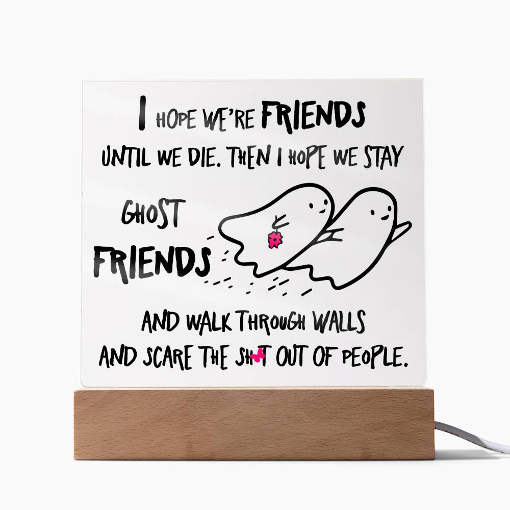 Halloween | Ghost Friends | Besties | Acrylic Plaque