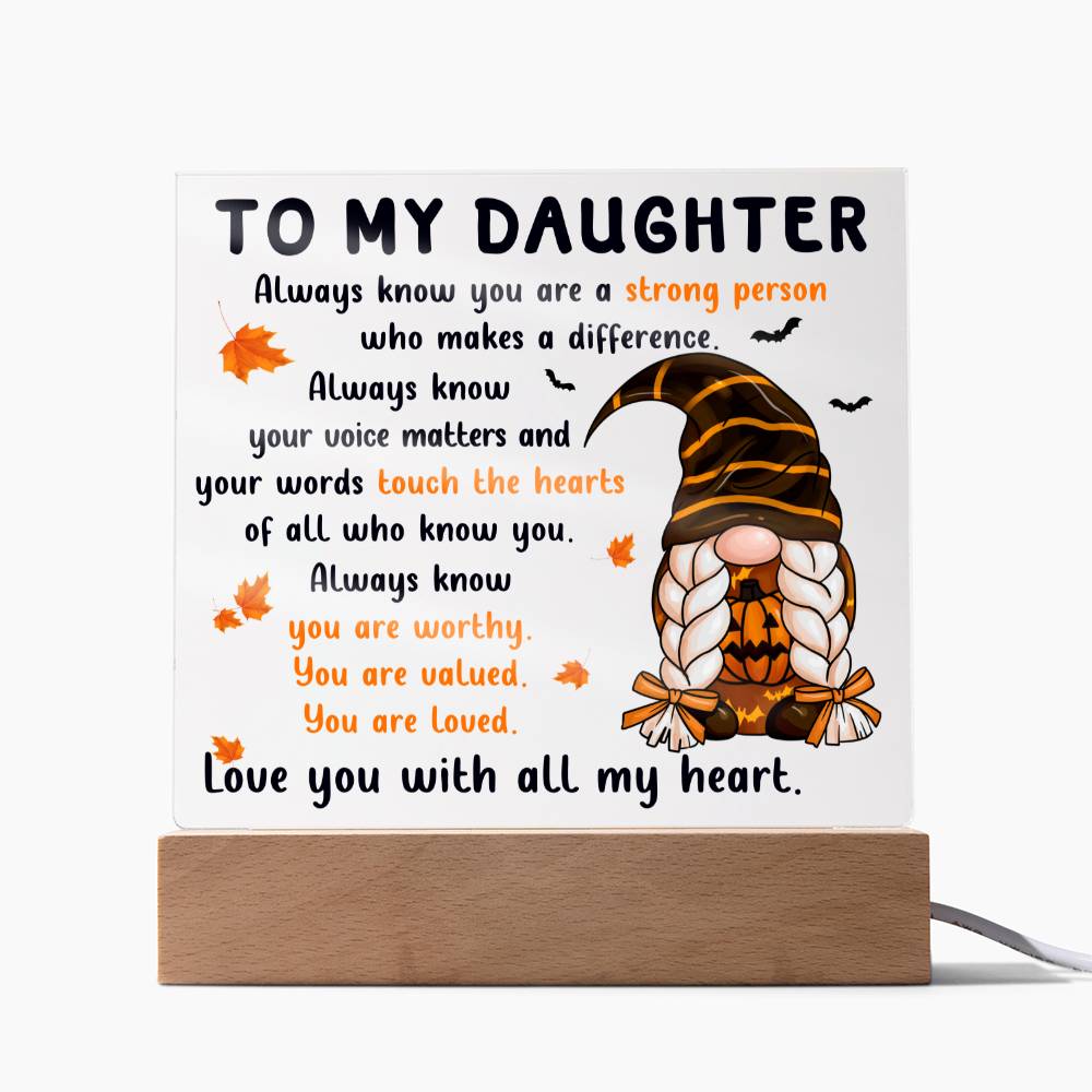 Daughter | Touch the Hearts | Acrylic Plaque