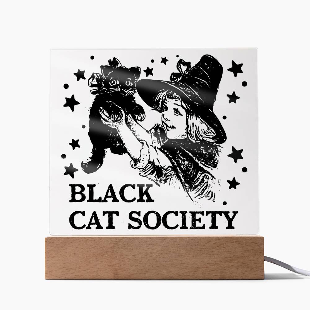 Black Cat Society | Acrylic Plaque