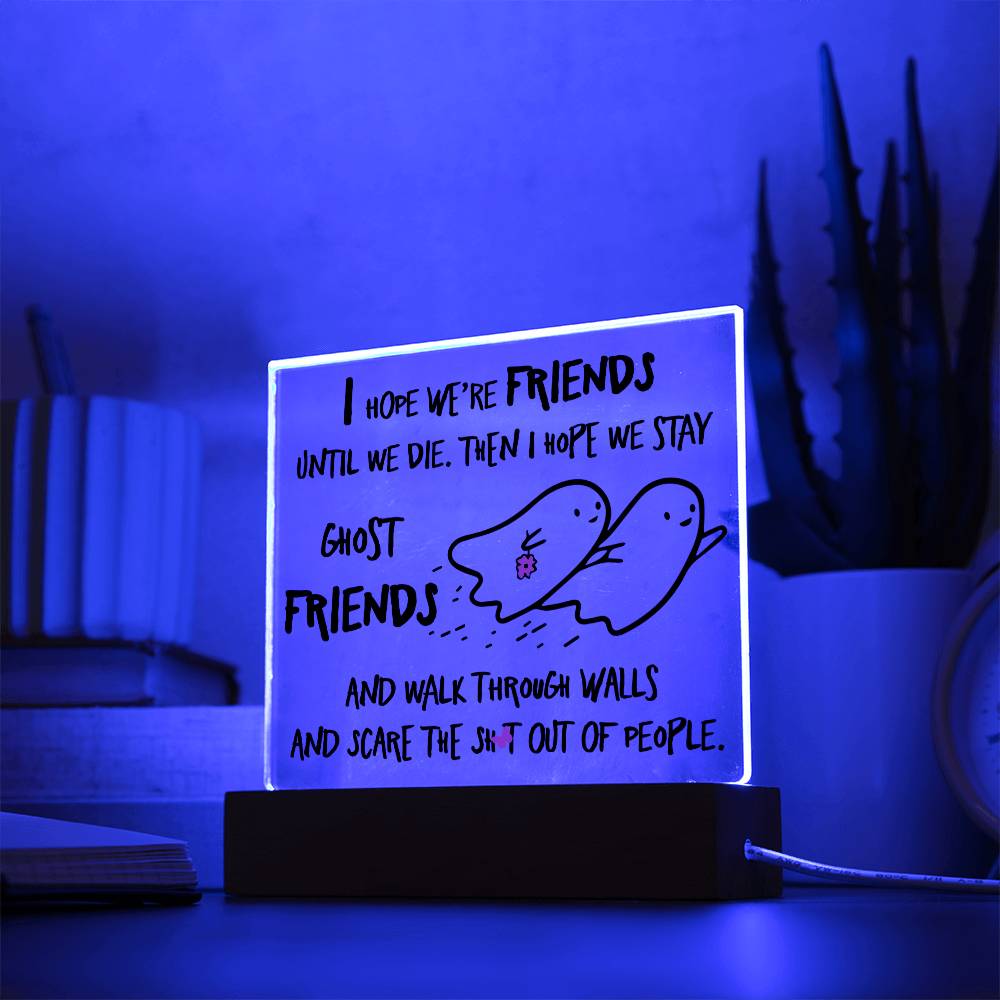 Halloween | Ghost Friends | Besties | Acrylic Plaque