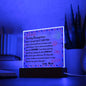 My Daughter | Envelope | Never Forget  That I Love You | Acrylic Plaque