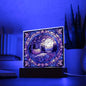 Pumpkin Moon | Landscape Thanksgiving | Stained Glass Acrylic