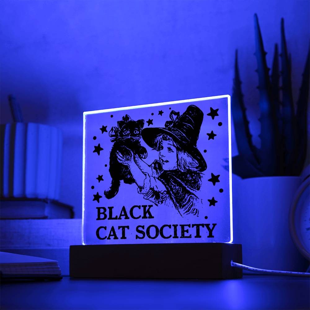 Black Cat Society | Acrylic Plaque