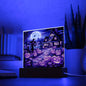 Halloween Home Pumpkin Patch Scarecrow | Stained Glass | Acrylic Plaque