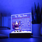 To My Son | The Light of My Life | Acrylic Plaque