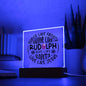 Frosty Rudolph Santa Jesus | Acrylic Plaque