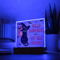 Hello Darkness My Old Friend | Cat | Acrylic Plaque | Halloween