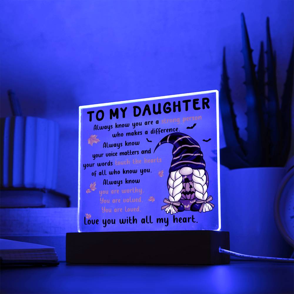 Daughter | Touch the Hearts | Acrylic Plaque