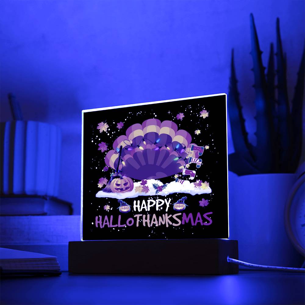 HappyHalloThanksMas | Acrylic