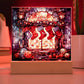 Stained Glass Stockings on the Mantle Acrylic Plaque