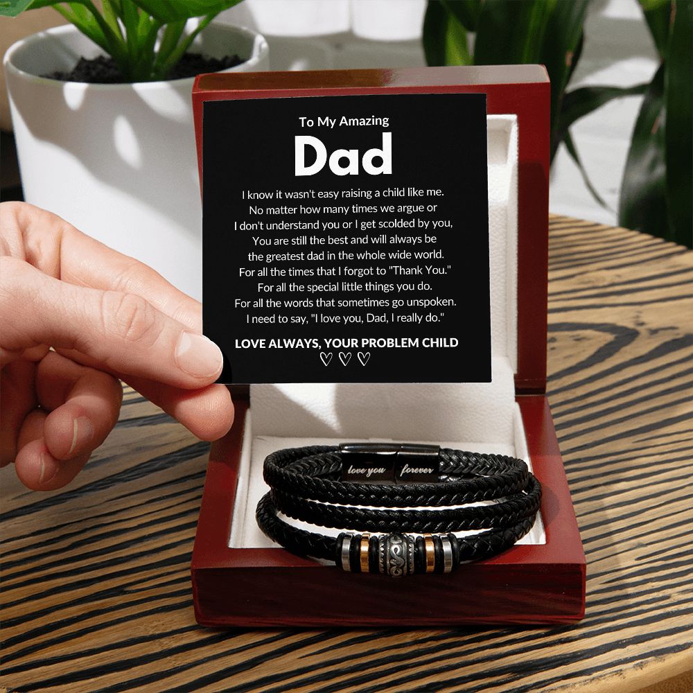 Amazing Dad | Love You Forever Bracelet | Problem Child