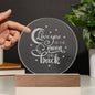 I Love You to the Moon and Back | Night Light | Acrylic Plaque